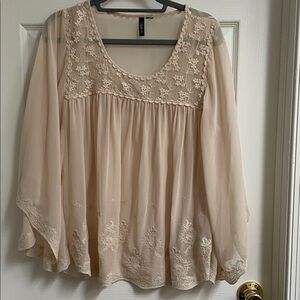 Relativity Cream Floral Blouse